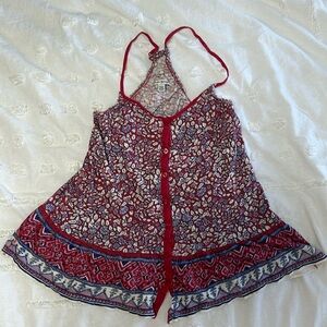 American Eagle button up tank top